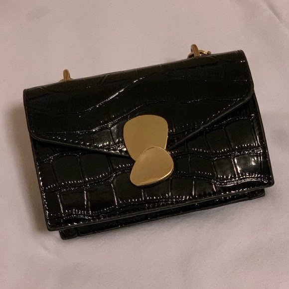 Croc Embossed Satchel Bag - Picture 2 of 4